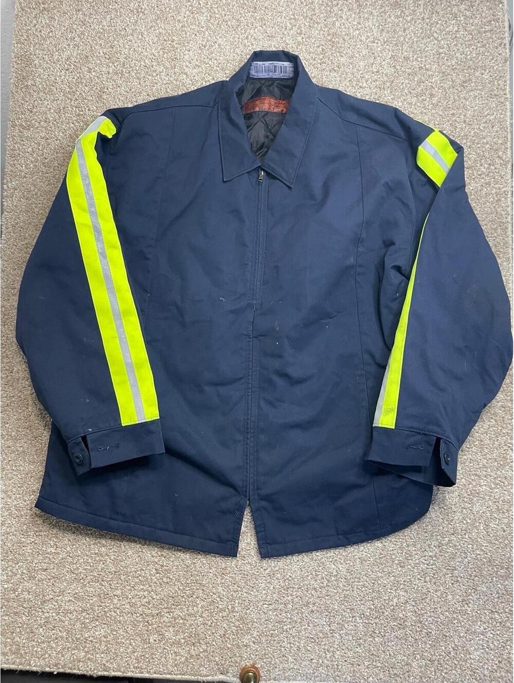 Red Kap Enhanced Visibility Quilt Perma‎ Insulated Work Shop Jacket Men's 2XL